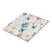 Global Travel Aviation Pattern (2) Fliese (Seite)