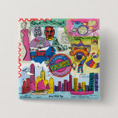 Global Travel - Hongkong Button (Vorderseite)