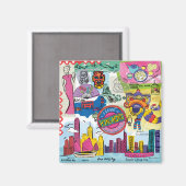 Global Travel - Hongkong Magnet (Vorderseite/Rückseite)