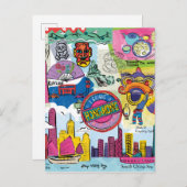 Global Travel - Hongkong Postkarte (Vorne/Hinten)