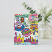 Global Travel - Hongkong Postkarte (Stehend Vorderseite)