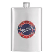 Global Traveller - Amerika | USA Flask | Flachmann (Vorderseite)