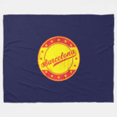 Global Traveller - Barcelona, Spanien Fleecedecke (Vorderseite (Horizontal))