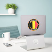 Global Traveller - Brüssel, Belgien | Belgien Aufkleber (Laptop auf Schreibtisch)
