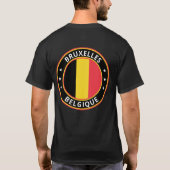 Global Traveller - Brüssel, Belgien | Belgien T-Shirt (Rückseite)