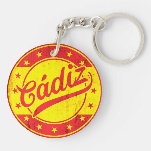 Global Traveller - Cadiz, Spanien Schlüsselanhänger (Rückseite)