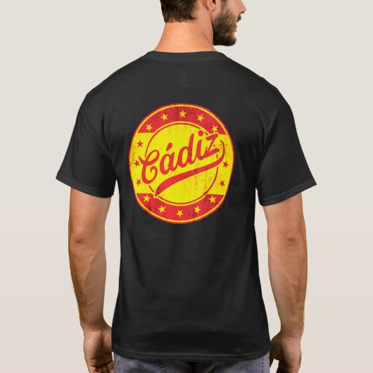 Global Traveller - Cadiz, Spanien T-Shirt (Rückseite)