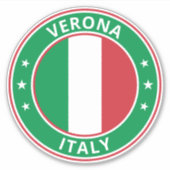 Global Traveller - 'City', Italien (Edit Sticker) Aufkleber (Vorderseite)