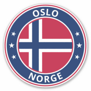 Global Traveller - 'City', Norge Norwegen (Edit) Aufkleber