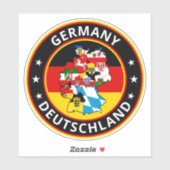 Global Traveller - Deutschland | Deutschland (Edit Aufkleber (Blatt)