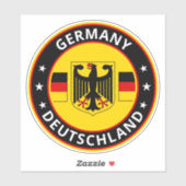 Global Traveller - Deutschland | Deutschland (Edit Aufkleber (Blatt)