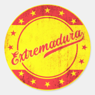 Global Traveller - Extremadura, Spanien Runder Aufkleber