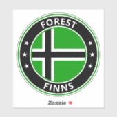 Global Traveller - Forest Fins (Edit) Aufkleber (Blatt)