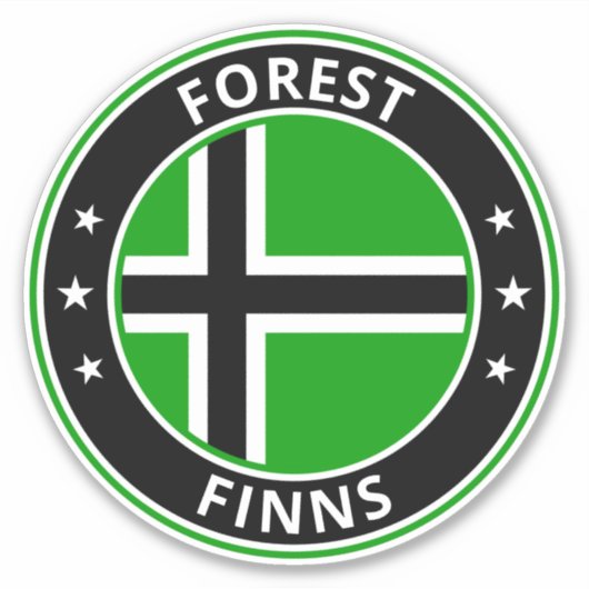 Global Traveller - Forest Fins (Edit) Aufkleber (Vorderseite)