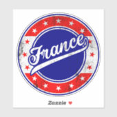 Global Traveller - Frankreich Aufkleber (Blatt)