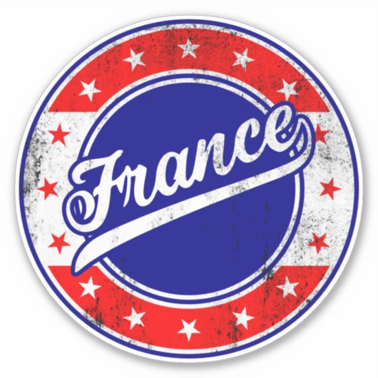 Global Traveller - Frankreich Aufkleber (Vorderseite)