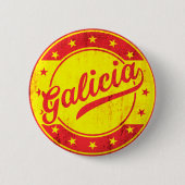 Global Traveller - Galicien, Spanien Button (Vorderseite)