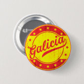 Global Traveller - Galicien, Spanien Button (Vorne & Hinten)