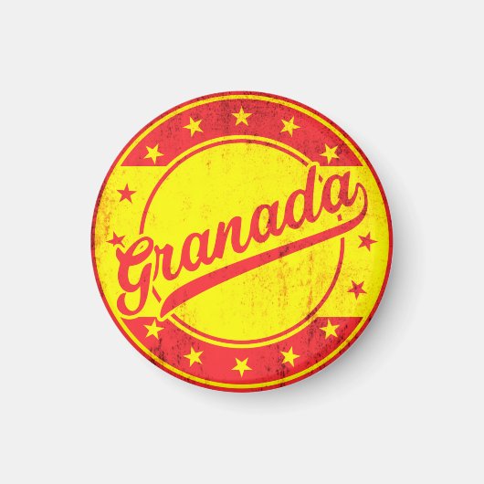 Global Traveller - Granada, Spanien Magnet (Vorne)