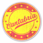 Global Traveller - Kantabrien, Spanien Aufkleber (Vorderseite)