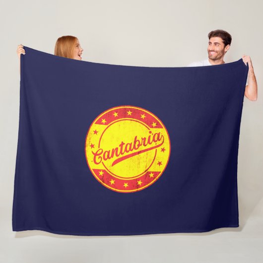 Global Traveller - Kantabrien, Spanien Fleecedecke (Beispiel)