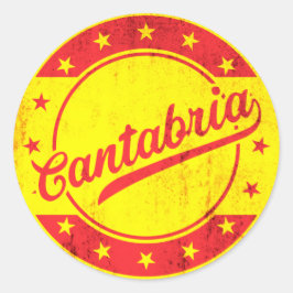 Global Traveller - Kantabrien, Spanien Runder Aufkleber