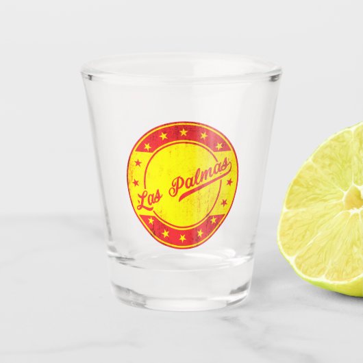 Global TRaveller - Las Palmas, Spanien Schnapsglas (Vorderseite)