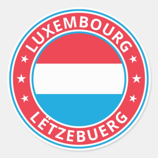 Global Traveller - Lëtzebuerg | Luxemburg Runder Aufkleber (Vorderseite)