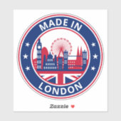 Global Traveller - Made in London, England (Edit) Aufkleber (Blatt)