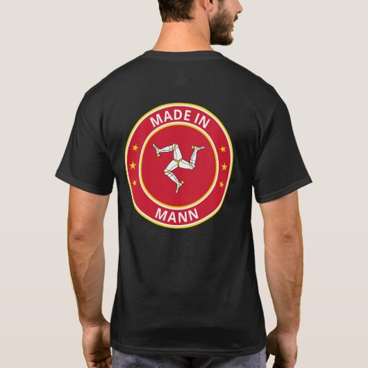Global Traveller - Made in Mann (Edit) T-Shirt (Rückseite)