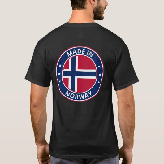 Global Traveller - Made in Norge | Norwegen (Edit) T-Shirt (Rückseite)