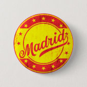 Global Traveller - Madrid, Spanien Button (Vorderseite)