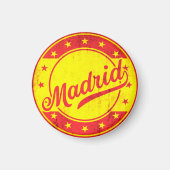 Global Traveller - Madrid, Spanien Magnet (Vorne)