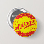 Global Traveller - Malaga, Spanien Button (Vorne & Hinten)