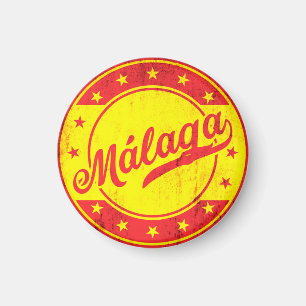 Global Traveller - Malaga, Spanien Magnet