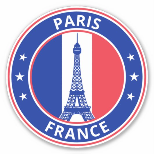Global Traveller - Paris, Frankreich (Edit Sticker (Vorderseite)