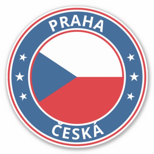 Global Traveller - Praha | Prag, Česká (Bearbeiten Aufkleber (Vorderseite)