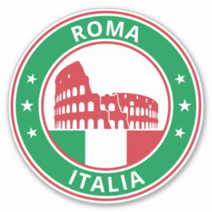Global Traveller - Roma, Italia (Edit) Sticker