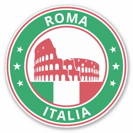 Global Traveller - Roma, Italia (Edit) Sticker (Vorderseite)