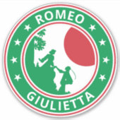 Global Traveller - Romeo y Giulietta Aufkleber (Vorderseite)