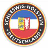 Global Traveller - Schleswig-Holstein, Deutschland Aufkleber (Vorderseite)