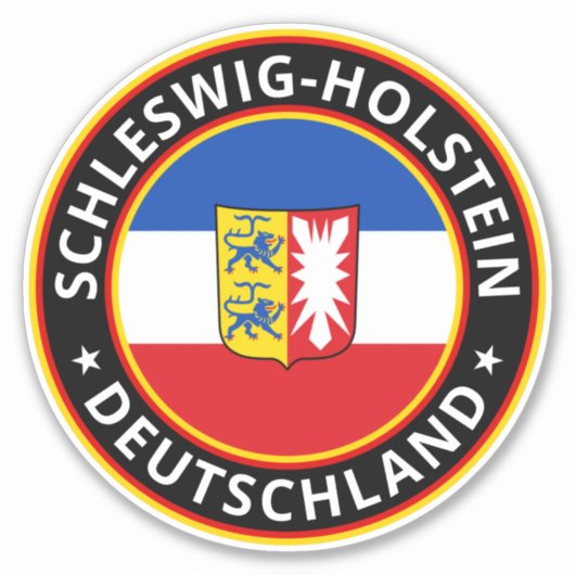 Global Traveller - Schleswig-Holstein, Deutschland Aufkleber (Vorderseite)