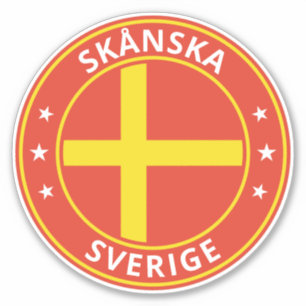 Global Traveller - Skånska, Schweden Schweden (B Aufkleber