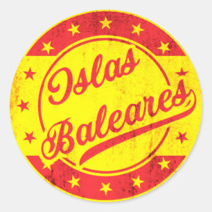 Global Traveller - Spanien - Islas Baleares Runder Aufkleber