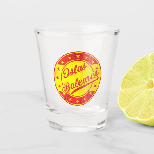 Global Traveller - Spanien - Islas Baleares Schnapsglas (Vorderseite)