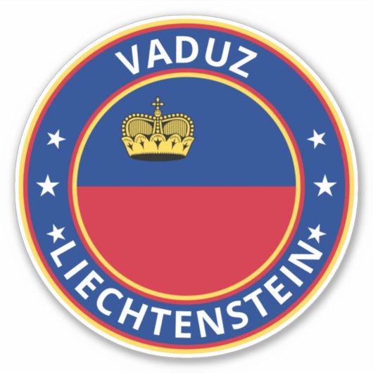 Global Traveller - Vaduz, Liechtenstein Aufkleber (Vorderseite)