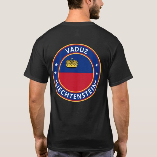 Global Traveller - Vaduz, Liechtenstein T-Shirt (Rückseite)