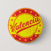 Global Traveller - Valencia, Spanien Button (Vorderseite)