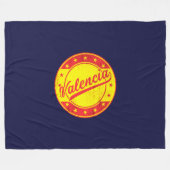 Global Traveller - Valencia, Spanien Fleecedecke (Vorderseite (Horizontal))