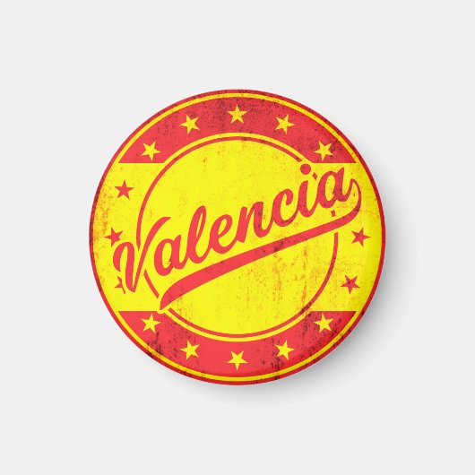 Global Traveller - Valencia, Spanien Magnet (Vorne)